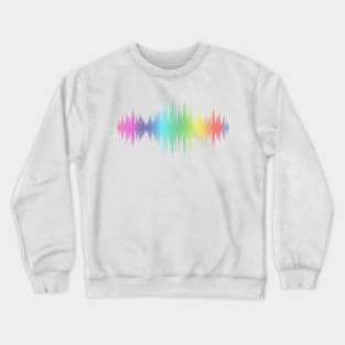 Rainbow Music Waves Crewneck Sweatshirt